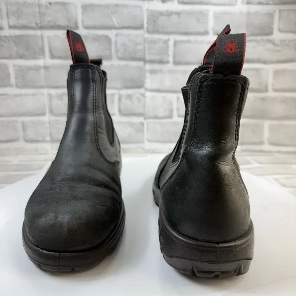 REDBACK BOBCAT UBBK SOFT TOE BOOTS BLACK OIL KIP - US Size 8.5 Men Black Leather